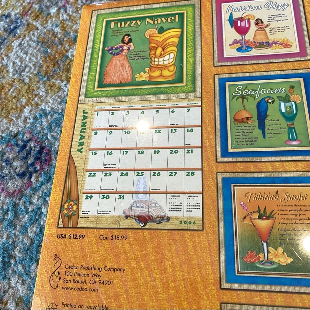 Calendar, A Taste of the Tropics 2006 w/Recipes